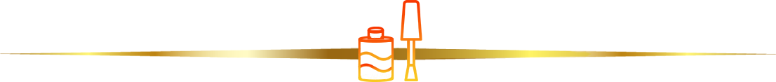 Linha dourada com ícone centralizado